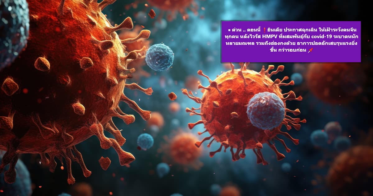Verified : False! Facebook Page Claims India Declared Emergency After HMPV Virus Hybridizes with COVID-19