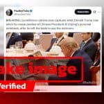 Video of Donald Trump peeking at Xi Jinping’s notes found to be AI-generated