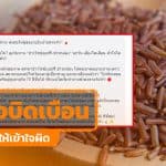 ตรวจสอบ: ข้อความอ้างผู้สูงอายุห้ามกิน “ข้าวกล้อง-ไรซ์เบอร์รี” เพราะจะทำให้ไตเสื่อม-หัวใจโต